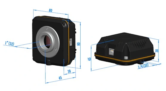 10m Microscope Camera USB2.0 with Aptina CMOS 1/2.3′ ′ Sensor Biological Stereo